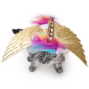 Costumes d'Halloween pour adultes Ensemble de chapeau de chat de transformation de licorne avec tissu Oxford en polaire, costume d'animal respirant - Product Image 2