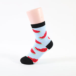 Socks OEM High Quality Custom Knitted Bamboo <strong>Car</strong> Watermelon Animal Crew Socks - Product Image 6