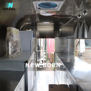 NEW BORN <span class=keywords><strong>Four</strong></span> à pizza en aluminium, Food Truck, Cuisine mobile entièrement équipée, Camionnette à café, Remorque, Crêpes de rue, Bonbons, Normes américaines, Antirouille - Product Image 6