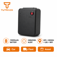 Traceur GPS Magnétique Sans Fil pour Flotte de Véhicules avec Batterie Étendue 10000mAh, Alerte de Vibration et Mouvement, et Technologie de Positionnement Quadruple
