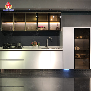 ชั้นวางของอลูมิเนียมสำหรับห้องครัวทำจากไฟเบอร์กลาสแบบแขวนในประเทศไทยพร้อมตู้กระจกตู้สแตนเลส - Product Image 1