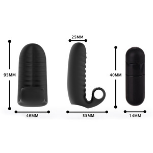10 Frequenzen Batterie USB-Aufladung Klitoris-Stimulator <span class=keywords><strong>G</strong></span>-Punkt Vibrationsmassagegerät Wasserdichter Fingervibrator für Frauen - Product Image 3