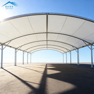 Özel Prefabrik Açık Hava Ağır Hizmet Tipi Geniş Açıklıklı PVDF Membran Yapılı Çadır, Spor Sahası Çatısı Gölgelendirme İçin - Product Image 3