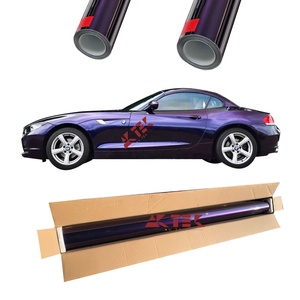 Vinilo Adhesivo Metalizado Ultra Brillante Color Morado Medianoche de 1.52*17M para Envoltura de Autos con Tecnología Air Release - Product Image 2
