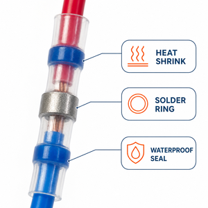 <span class=keywords><strong>Limex</strong></span> SST-S61 Série – Bornier de sertissage thermorétractable étanche IP67 pour usage industriel, avec anneau de soudure en étain pour câblage - Product Image 3