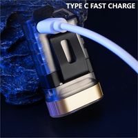 Lampe torche LED ABS de bonne qualité, 4 couleurs de lumière, UV, mini lampe torche à clip magnétique, rechargeable, EDC