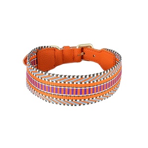 ปลอกคอสัตว์เลี้ยงสำหรับสุนัขหนัง PU ไนลอนสไตล์โบฮีเมียนยุโรปเหนือเป็นมิตรต่อสิ่งแวดล้อม - Product Image 1