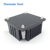 Dissipateur thermique en aluminium de la puissance 50*50*25mm de 20W avec le ventilateur pour la puce d'unité centrale