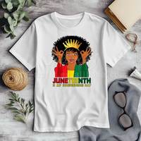 Juneteenth Is My Independence Day Dtf pegatina impresa para camisetas transferencias de calor