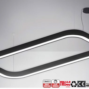 Factory <b>LED</b> Hanging Linear <b>Light</b> 2FT*4FT <b>LED</b> Linear <b>Light</b> Aluminum Pendant Splicing <b>LED</b> Linear <b>Light</b> for Office Mall - Product Image 3