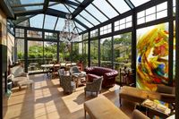 Conception de luxe, véranda portable, hôtel personnalisé, extérieur, maison, double vitrage, aluminium