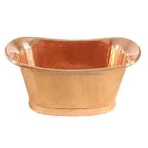 Bañera Ovalada Moderna de Cobre Hecha a Mano con Diseño Ecológico Sin Tapa, Bañera Premium para Baño - Product Image 3
