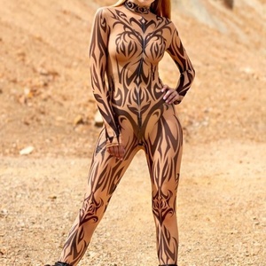 Nuevo Disfraz <span class=keywords><strong>de</strong></span> Cosplay para <span class=keywords><strong>Mujer</strong></span> Adulta con Estampado Digital 3D <span class=keywords><strong>de</strong></span> Patrón Divertido <span class=keywords><strong>de</strong></span> <span class=keywords><strong>Halloween</strong></span> Europeo y Americano - Product Image 1