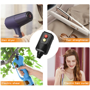 Enchufes y enchufes de cable de alimentación de seguridad eléctrica Alci estándar americano para secador de pelo - Product Image 6