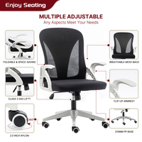 Fauteuil de Bureau Ergonomique en Maille Fabricant Chaise Pivotante Ajustable Siège Ergonomique Pliant Gtplayer pour Douleurs Lombaires