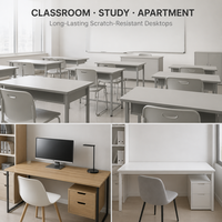 Panneau MDF mélaminé résistant à l'usure pour table d'étudiant et plateau de bureau, matériau de table résistant aux rayures et aux charges