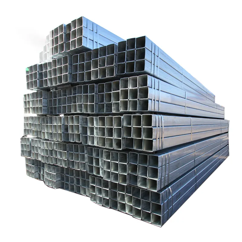 Steel pipe manufacturers produce and sell galvanized square pipes tube with fast delivery