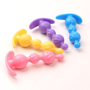 ปลั๊กเสียบก้นแบบมีเกลียว สีชมพู เหลือง ม่วง น้ำเงิน ทำจาก TPE ของเล่นสำหรับผู้ใหญ่ กระตุ้นอารมณ์ ขยายรูทวารหนัก - Product Image 3