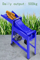 Nouvelle batteuse à maïs domestique entièrement automatique, pour épis et balle de maïs, machine agricole