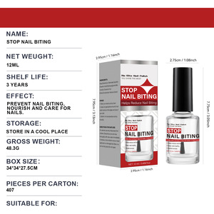 OEM/ODM Anti-Bite Gentle Formula <strong>Nail</strong> <strong>Polish</strong> 12ml Liquid for <strong>Stopping</strong> <strong>Nail</strong> <strong>Biting</strong> Healthy <strong>Nails</strong> <strong>Nail</strong> Repair - Product Image 5