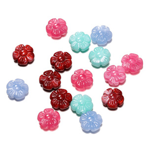 Acrylic Flower <b>Beads</b> 10mm Colored Perforated For Bracelet Making DIY Jewelry Accessories - Product Image 4