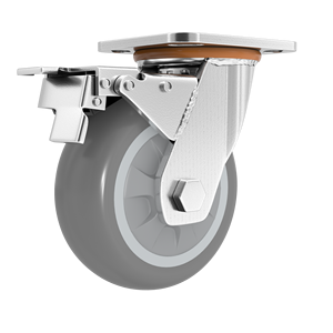 4/5/6/8 Zoll Hoch leistungs rollen Industrie wagen <span class=keywords><strong>Tpr</strong></span>/Gummi rad rollen - Product Image 2