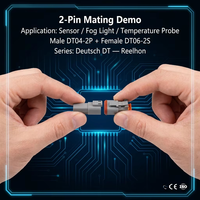 Kits de connecteurs et prises électriques étanches Deutsch DT Series mâle/femelle en laiton IP68 230V 15A PA66