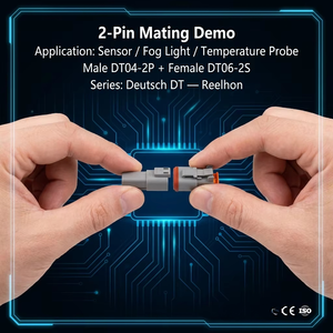Kits de Conectores de la Serie Deutsch DT, Conectores Eléctricos a Prueba de Agua con Contactos de Latón IP68 230V 15A - Product Image 3