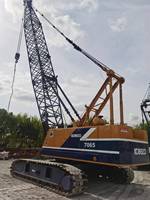 Kobelco 65ton utilisé grue sur chenilles Original japon marque bon prix vente seconde main hydraulique 7065 noyau moteur boîte de vitesses pompe