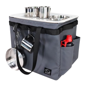 Equipo de camping para exteriores, bolsa de almacenamiento portátil con compartimentos separados, gran capacidad de almacenamiento, juego de bolsas para exteriores, bolsa térmica. - Product Image 3