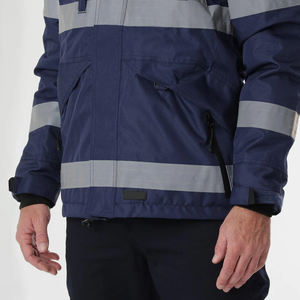 Veste de sécurité réfléchissante de travail d'hiver à LED imperméable de classe 1 à haute visibilité, vente en gros, avec logo personnalisé - Product Image 6