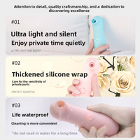 Vibrador de Silicona con 10 Modos, Estimulador de Clítoris, Succión de Pezones y Punto G, Juguete Sexual para Mujeres
