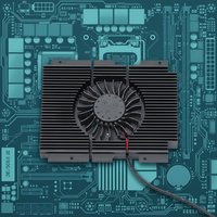 Aktif Soğutucu Soğutma Modülü Fansink Mini PC Güç Kaynağı Sunucusu CPU Termal Çözümü için Fanlı Alüminyum Ekstrüzyon Soğutucu