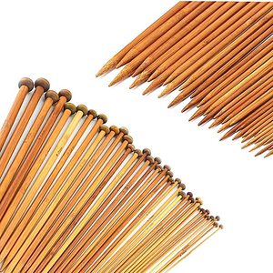 36 PIÈCES Aiguilles À Tricoter En Bambou Ensemble Unique Pointu Carbonisé Aiguilles À Tricoter pour Créatif Fait Main BRICOLAGE - Product Image 4