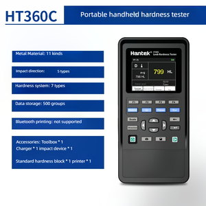 Htt360 पोर्टेबल कठोरता परीक्षक एक उपकरण है जिसका उपयोग धातुओं की कठोरता को मापने के लिए किया जाता है। - Product Image 4