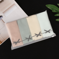 Sac Ziplock en PLA givré avec logo personnalisé, écologique, biodégradable, pochette à fermeture éclair