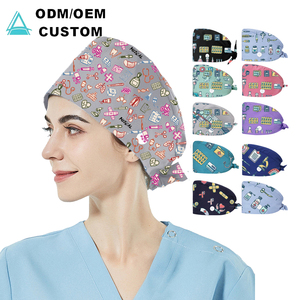 Bán Buôn Biểu Tượng Tùy Chỉnh Bông Phẫu Thuật Hat Với Đuôi Ngựa Y Tá Scrub Cap Satin Lót Cho Bác Sĩ Y Tá Y Tế Hat Kích Thước Có Thể Điều Chỉnh - Product Image 1