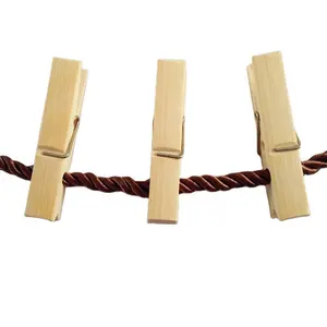 Strong durable bamboo clothespin