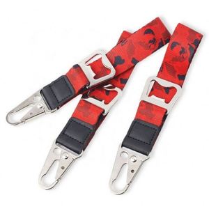 Brand New Custom Sublimation Print Logo Keychain Lanyard Metal Bottle Opener Hotel Bar Tag Promotional Carabiner for Business - Product Image 4