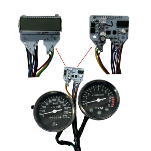 Tableau de Bord Odomètre Tachymètre Affichage Multicolore pour Suzuki GN125 GN125 <span class=keywords><strong>Intruder</strong></span> <span class=keywords><strong>125</strong></span> ED Style Brat Cafe Racer - Product Image 4