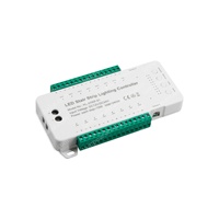 Contrôleur d'éclairage LED pour escalier à 16 marches, nouveau modèle, DC 12V/24V, variateur 16 canaux pour bande lumineuse avec capteur