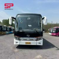 Autocar de tourisme urbain de luxe d'occasion, 54 places, conduite à droite, moteur Yuchai, toilettes, TV, USB, à vendre à prix réduit