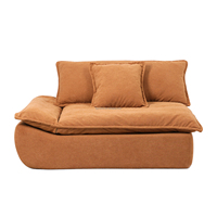 Wohnzimmer Superbreites Tiefes Stoffsofa Nordisches Modedesign Minimalistisches Weiches Komfortables Kompressions-Segelsofa