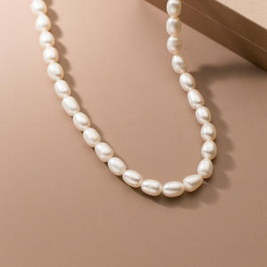 Collar de Plata de Ley S925 con Perla y Mariposa, Estilo Fresco y Dulce con Diseño de Plata Rota - Y01440 - Product Image 4