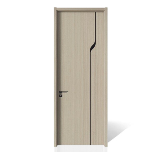 Porte intérieure au design moderne avec cadre, porte en bois massif avec quincaillerie, porte de haute qualité pour hôtels et villas. - Product Image 2