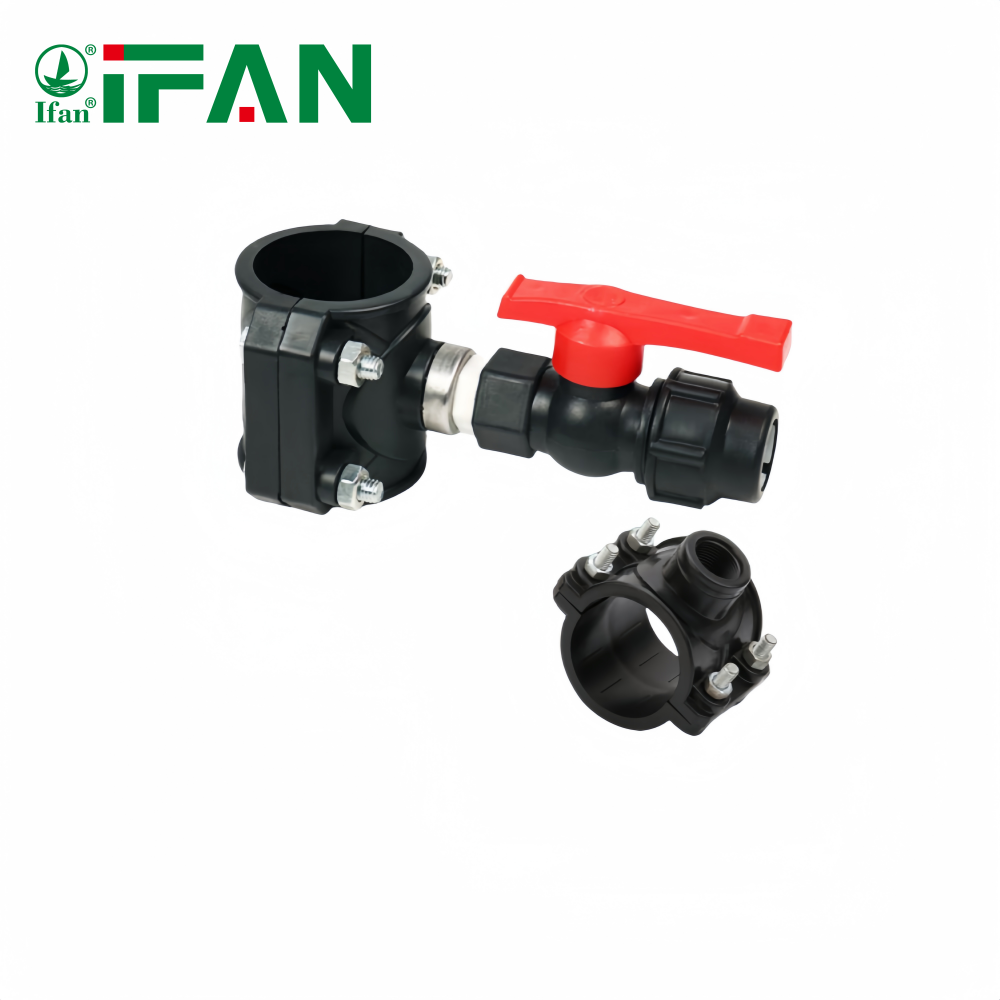 Завод IFAN DIN 8074/8075 сельскохозяйственное орошение PN16 PN20 PP компрессионные фитинги HDPE седельные зажимы