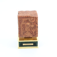 Hitop haute qualité or pompier métal trophée noir cristal Base 3D conception pompier Souvenir modèle Logo-thème cadeaux prix