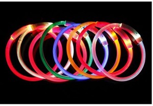 Colorido collar de perro intermitente recargable por USB-luz LED para seguridad de caminata nocturna, corte para adaptarse - Product Image 3