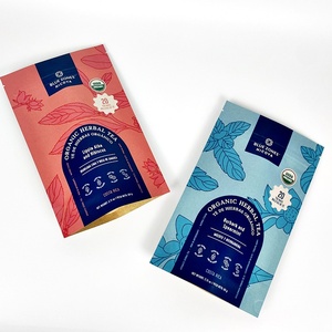 Tùy chỉnh in giấy kraft thân thiện với môi trường đứng lên túi mờ Ziplock bao bì thực phẩm đóng gói túi trà - Product Image 4