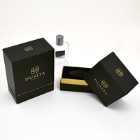 Nouvelles boîtes rigides en carton noir pour bougies, design élégant, avec laminage mat, revêtement UV, doublure en éponge, matériaux recyclables, luxe